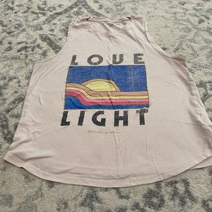 Spiritual Gangster Pink Tank Top with Graphic Design